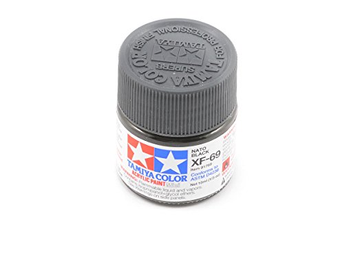 Tamiya XF69 acril Mini schwarz NATO von TAMIYA