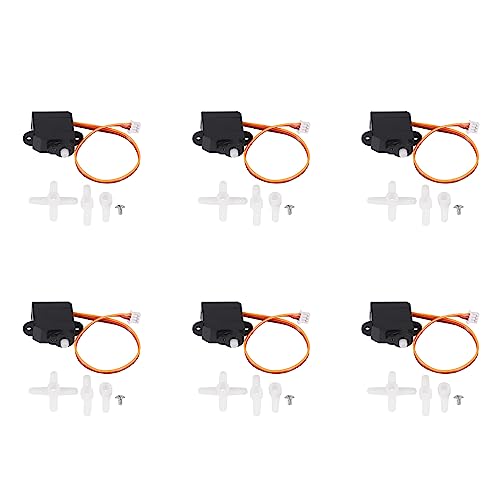 TAMOSH 6X 2G Digital Servo 2.2G Servo für Kleinstflugzeuge PKW LKWs Orlandoo Hunter Upgrade Teile Universal von TAMOSH