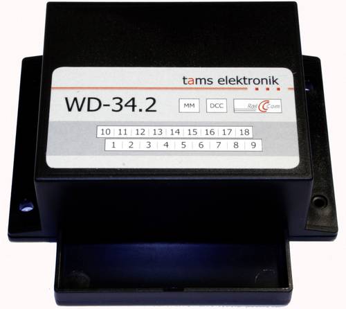 TAMS Elektronik 43-02358-01-C Gehäuse Zubehör für Weichendecoder WD-34.2 von TAMS Elektronik
