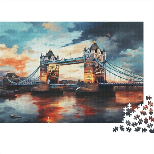 Building 300pcs (40x28cm) Puzzles Für Erwachsene London Bridge Feine Mehrfarbige Puzzles,Gedulds- Und Reflexionsspiele von TANACC