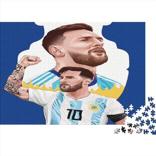 DIY Puzzles 300pcs (40x28cm) Für Erwachsene Lionel Messi Puzzles Für Erwachsene Puzzle-Lernspiele Football Superstar von TANACC