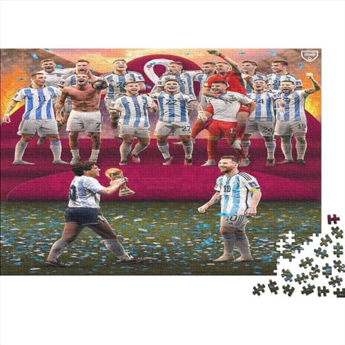 Lionel Messi 300pcs (40x28cm) Puzzles,Football Superstar Anspruchsvolle Spielpuzzles,Geschicklichkeitsspiele Für Die Ganze Familie von TANACC