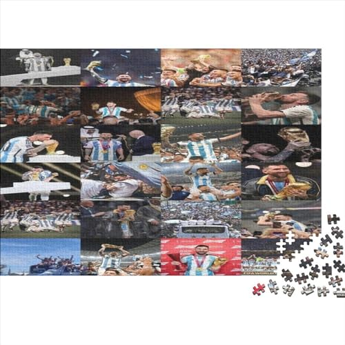 Lionel Messi Puzzles 1000pcs (75x50cm) Für Erwachsene Football Superstar Puzzlespiel Heimdekorations Puzzle von TANACC