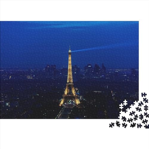 Puzzle Paris Eiffel Tower,Puzzle 1000pcs (75x50cm) Ab 14 Jahren,Building Puzzle Erwachsene,EIN Geschicklichkeitsspiel Für Die Ganze Familie Zum Gemeinsamen Spielen von TANACC