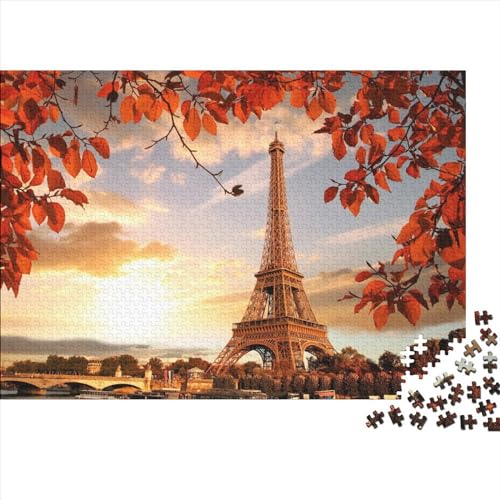 Puzzles 500pcs (52x38cm) Für Erwachsene Paris Eiffel Tower Puzzles Für Erwachsene Puzzle-Lernspiele Building von TANACC