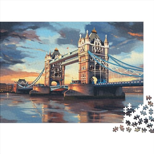 Puzzles Für Erwachsene 1000pcs (75x50cm) London Bridge Puzzles Für Erwachsene Anspruchsvolles Spiel Building Heimdekorationspuzzle von TANACC