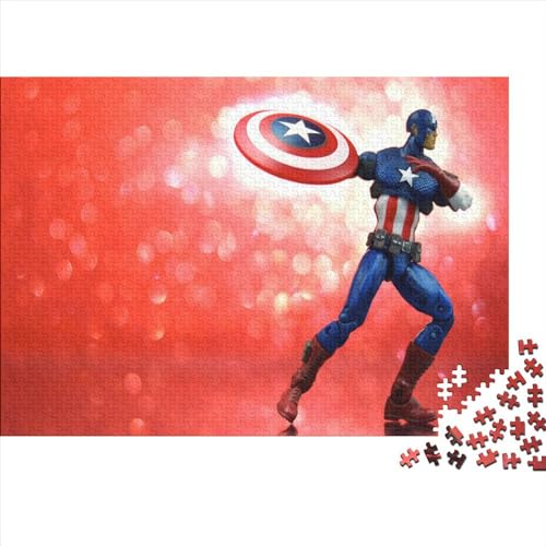 Super Hero 300pcs (40x28cm) Puzzles Für Erwachsene Captain America Feine Mehrfarbige Puzzles,Gedulds- Und Reflexionsspiele von TANACC