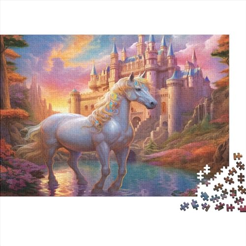Unicorn 300pcs (40x28cm) Festliches Puzzle Für Erwachsene Cartoon Rätsel,herausforderndes Spiel,DIY Geschicklichkeitsspiele Für Die Ganze Familie von TANACC