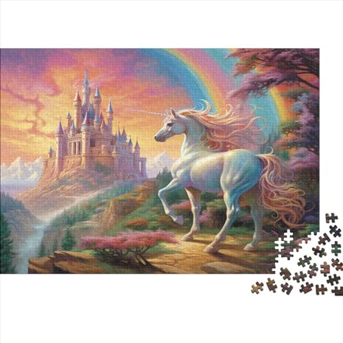 Unicorn Puzzles 500pcs (52x38cm) Für Erwachsene Cartoon Puzzle Lernspiele Heimdekorationspuzzle von TANACC