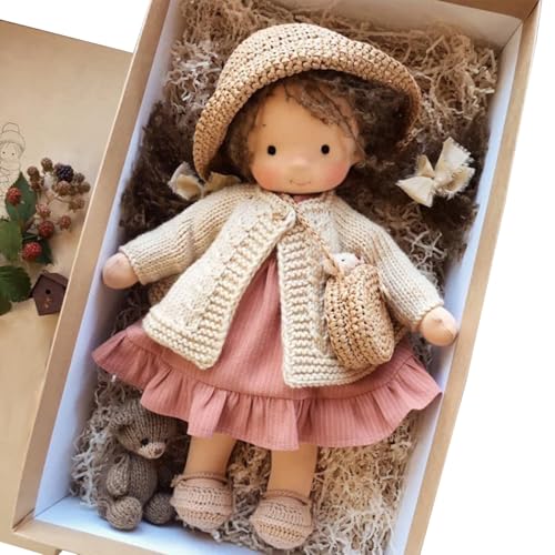 Puppen für Kleinkinder Stoffpuppe mit Geschenkbox 11x2x5 Ragdoll mit Hut, Tasche, Schuhen und mehr Dekoration Süßes ausgestopftes Babypuppenspielzeug für Babys & Kleinkinder ideales Weihnach Puppen für Kleinkinder Stoffpuppe mit Geschenkbox 11x2x5 Ragdoll mit Hut, Tasche, Schuhen und mehr Dekoration Süßes ausgestopftes Babypuppenspielzeug für Babys & Kleinkinder ideales Weihnach von TANGPINGMAO