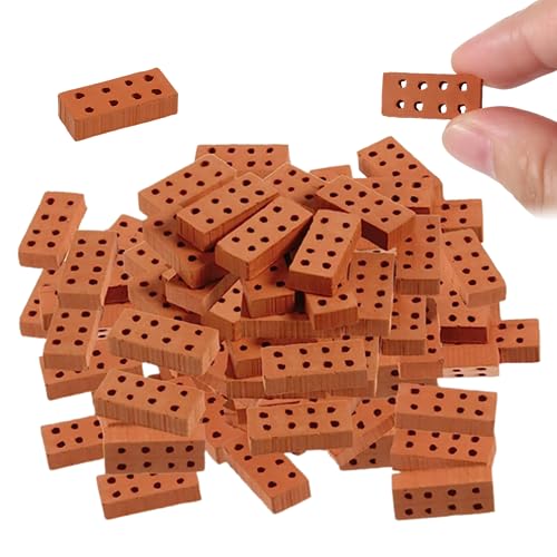 TANGPINGMAO Mini Ziegel 50 Prozent wiederverwendbares Miniaturziegel Realistisches DIY Dollhouse winziges Ziegelmodell mit 8 Löchern für Mini -Gartenlandschafts -Accessoire 0,79 x 0,39 x 0,20 Zoll TANGPINGMAO Mini Ziegel 50 Prozent wiederverwendbares Miniaturziegel Realistisches DIY Dollhouse winziges Ziegelmodell mit 8 Löchern für Mini -Gartenlandschafts -Accessoire 0,79 x 0,39 x 0,20 Zoll von TANGPINGMAO