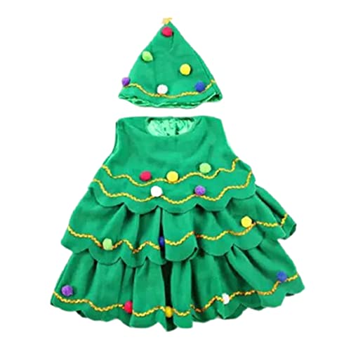 TANGPINGMAO Weihnachtsbaumkostüm Grün Weihnachtsbaumhut Outfits Kostümkleid für 43,31 Zoll hohe Kinderbühne Aufführung 110 cm Weihnachtsbaumkostüm TANGPINGMAO Weihnachtsbaumkostüm Grün Weihnachtsbaumhut Outfits Kostümkleid für 43,31 Zoll hohe Kinderbühne Aufführung 110 cm Weihnachtsbaumkostüm von TANGPINGMAO