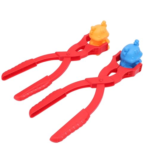 TANIQIACA Schneespielzeug, Schneeballhersteller, 2pcs Schneeballhersteller - Schneeballspielzeug mit Griff für Kinder Winter Snowball -Kampf Maker Werkzeugklammerform von TANIQIACA