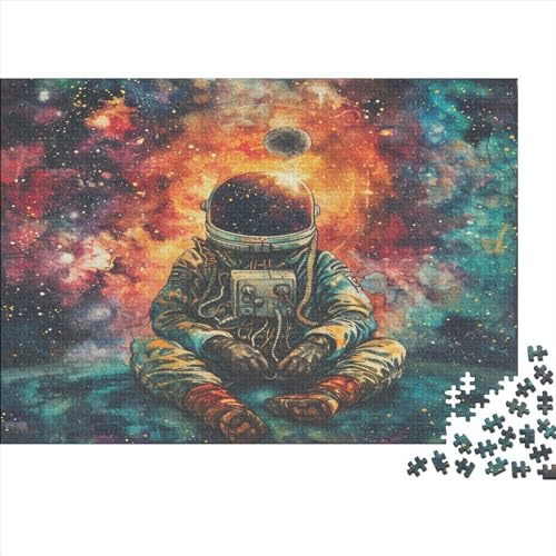 Astronaut 500 Pieces Puzzles for Adults Teenagers Family Puzzle Game with Full Size Poster 500 Piece Puzzle Teenager Educational Game Toy Gift 500pcs (52x38cm) von TANLINGFL