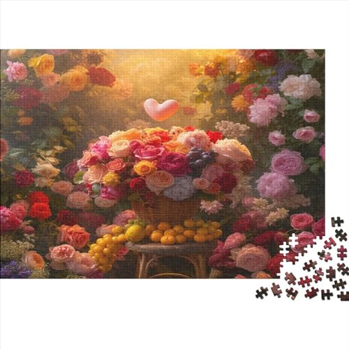 Blumes Puzzle 500 Pieces, Puzzle for Adults, Impossible Puzzle, Colourful Tile Game, Skill Game for The Whole Family, Adult Puzzle 500pcs (52x38cm) von TANLINGFL