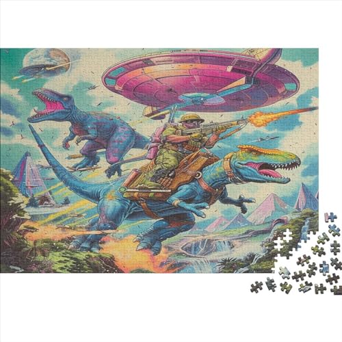 Dinosaurier 1000 Piece Jigsaw Puzzle 1000 Piece Jigsaw Puzzles, Jigsaw Puzzles for Adults and Teenager 1000pcs (75x50cm) von TANLINGFL