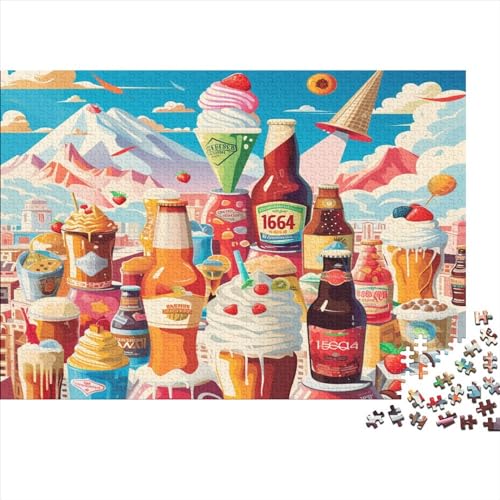 Eiscreme Gibsons Games Puzzle 500 Pieces Sustainable Puzzle for Adults Premium 100% Recycled Board Great Gift for Adults 500pcs (52x38cm) von TANLINGFL