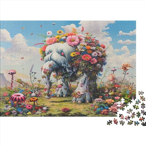 Elefant 1000 Piece Puzzles for Adults, Large Challenging Mini Puzzle, Difficult Puzzles, 1000 Pieces, Gift for Christmas, Birthday, Home Decoration 1000pcs (75x50cm) von TANLINGFL
