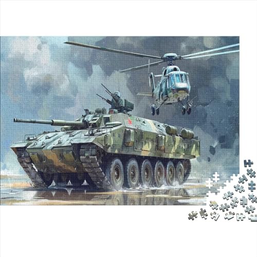 Flugzeuge und Panzer Jigsaw Puzzle for Adults 1000 Piece Puzzles for Teenagers Jigsaw Puzzle Family Challenging Games Entertainment Toys Gifts Home Decor 1000pcs (75x50cm) von TANLINGFL