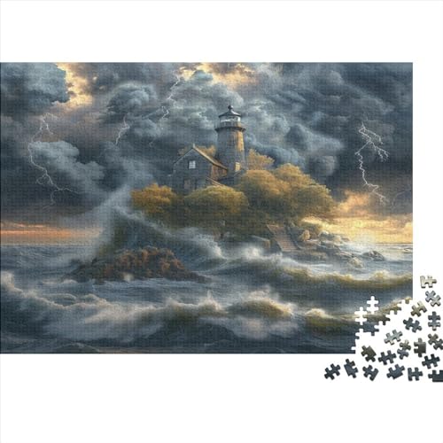 Leuchtturm 500 Pieces Jigsaw Puzzles for Adults Photo Challenging Puzzle Toys,Multicoloured 500pcs (52x38cm) von TANLINGFL