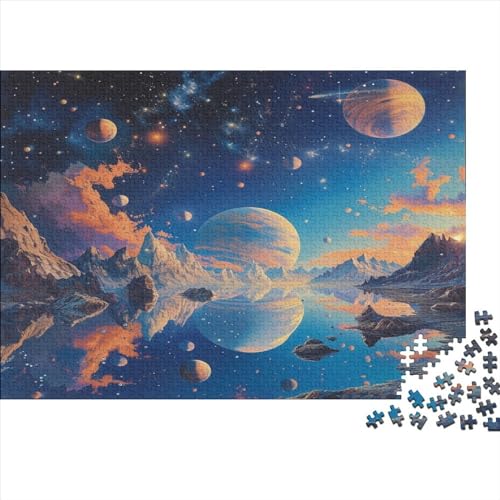 Planet and Berg Puzzles Jigsaw for Adults and Families Wooden Kids Gift School Interactive 1000 Piece Mom Dad Festival 1000pcs (75x50cm) von TANLINGFL