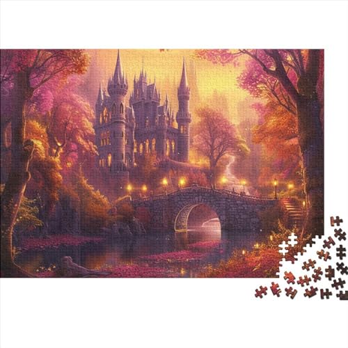 Schloss Challenging 300 Piece Adult Puzzle, Puzzle for Adults, Craft for Home Decoration, Entertainment Game 300pcs (40x28cm) von TANLINGFL