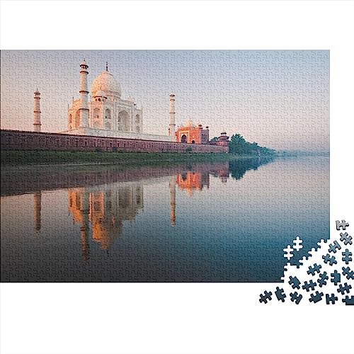 Taj Mahal Puzzle Adults 1000 Pieces, Puzzle for Adults and Teenager from 14 Years, Colourful Tile Game Home Decoration 1000pcs (75x50cm) von TANLINGFL