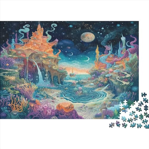 Weltraumwelt Puzzle, 500 Pieces, Puzzle for Adults, Impossible Puzzle, Colourful Puzzle Game, Skill Game for The Whole Family 500pcs (52x38cm) von TANLINGFL