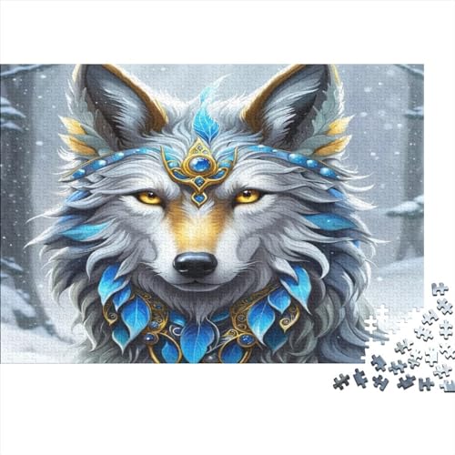 Wolf Puzzles for Adults 500 Pieces Puzzles for Adults Educational Game Challenge Toy 500 Pieces Wooden Puzzles for Adults Teenager 500pcs (52x38cm) von TANLINGFL