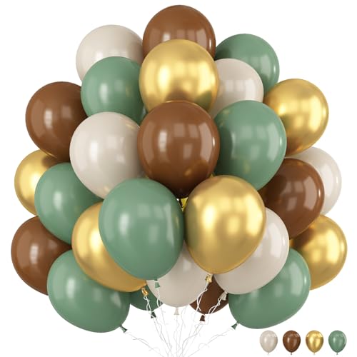 Luftballons Salbeigrün Braun 30,5 cm von TAOYE