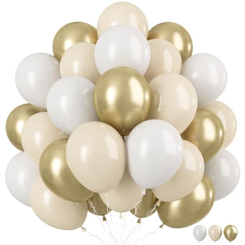 Weiße Sand-Gold-Luftballons Weiße Sand-Gold-Luftballons von TAOYE