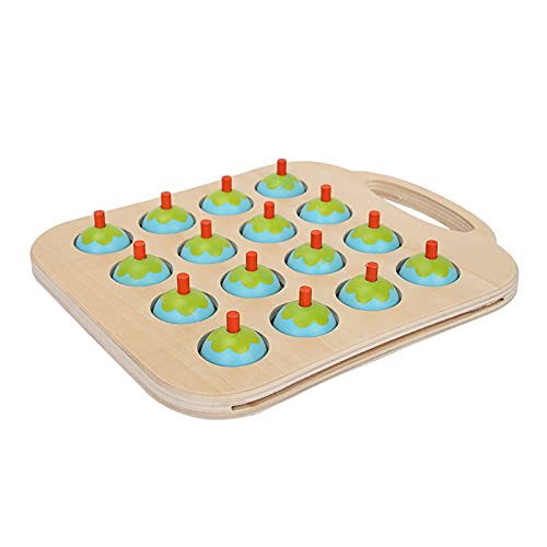 Holzgedächtnis Schachpuzzle Spiel Spielzeug für Rosa Blau Interaktive Bildung (Blue) von TARSHYRY