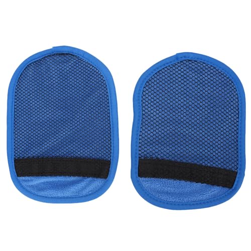 TARSHYRY 2 Stück Sandentferner für den Strand, Große Samt-Sandabwischhandschuhe für Strände, Surfen, Meer und Erholung Am Seeufer (Blue) von TARSHYRY