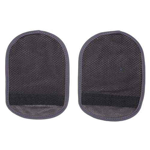 TARSHYRY 2 Stück Sandentferner für den Strand, Große Samt-Sandabwischhandschuhe für Strände, Surfen, Meer und Erholung Am Seeufer (Gray) von TARSHYRY