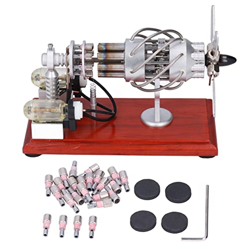 TARSHYRY Dampfmotor -Kit, Modellmotor Motor Dampf Wärme Bildzeugkit Kleines Stirling mit Heißluftgenerator 16 Zylinder für SCHWAHRPRAGE Pädagogische Spielzeuggeschenk TARSHYRY Dampfmotor -Kit, Modellmotor Motor Dampf Wärme Bildzeugkit Kleines Stirling mit Heißluftgenerator 16 Zylinder für SCHWAHRPRAGE Pädagogische Spielzeuggeschenk von TARSHYRY