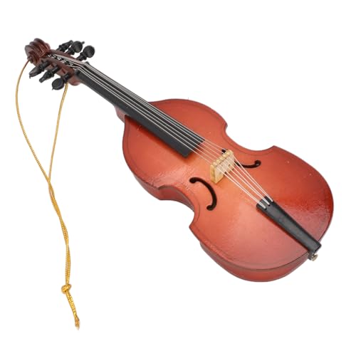 TARSHYRY Elegante Miniatur-Bass-Hängeornament-Dekoration aus Lindenholz für das Bücherregal zu Hause TARSHYRY Elegante Miniatur-Bass-Hängeornament-Dekoration aus Lindenholz für das Bücherregal zu Hause von TARSHYRY