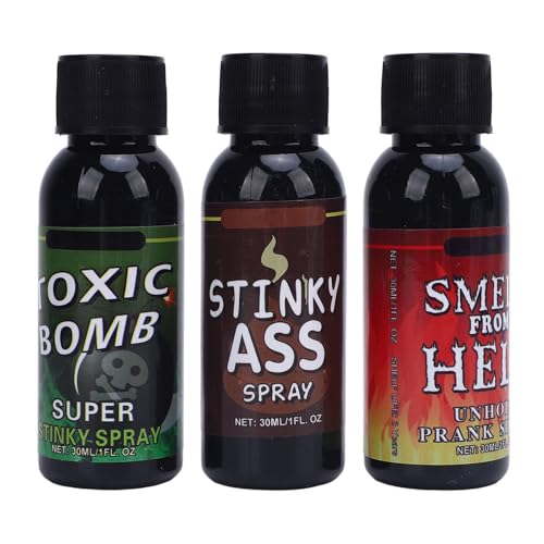 TARSHYRY Extra Starkes Furzspray, Lustiges Stink -Stift -Streichspray, Ideales Gag -Geschenk 3pcs 30ml für Partys und Veranstaltungen, Unterhaltungsbombe mit Einzigartigem Geruch TARSHYRY Extra Starkes Furzspray, Lustiges Stink -Stift -Streichspray, Ideales Gag -Geschenk 3pcs 30ml für Partys und Veranstaltungen, Unterhaltungsbombe mit Einzigartigem Geruch von TARSHYRY