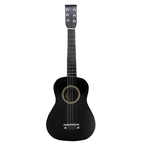 TARSHYRY Kids Gitarre, Holz 23in Gitarre für Kinder Mini -Gitarren -Gitarren -Musik -Bildungsinstrument Spielzeug für Kinder Kinderstudentische Anfänger (Black) von TARSHYRY