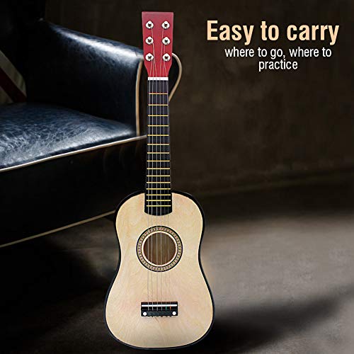 TARSHYRY Kids Gitarre, Holz 23in Gitarre für Kinder Mini -Gitarren -Gitarren -Musik -Bildungsinstrument Spielzeug für Kinder Kinderstudentische Anfänger (Holzfarbe) von TARSHYRY