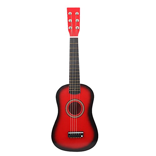 TARSHYRY Kids Gitarre, Holz 23in Gitarre für Kinder Mini -Gitarren -Gitarren -Musik -Bildungsinstrument Spielzeug für Kinder Kinderstudentische Anfänger (Rot) von TARSHYRY