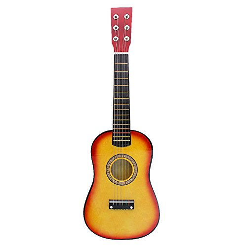 TARSHYRY Kids Gitarre, Holz 23in Gitarre für Kinder Mini -Gitarren -Gitarren -Musik -Bildungsinstrument Spielzeug für Kinder Kinderstudentische Anfänger (Sonnenuntergangsfarbe) von TARSHYRY
