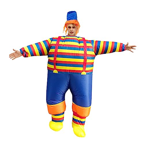 TARSHYRY Lustige Kostüme Aufblasbarer Clownkostüm Blow Up Overall für Halloween Cosplay Party Weihnachten Erwachsene Größe für Lustige und Coole Aktivitäten mit Freunden und Familie von TARSHYRY