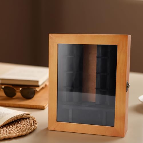TARSHYRY Mini -Bücherregal -Verzierung Kleine Bücherregal Miniaturbibliothek, Miniaturbuchregal -Schmuck Nette Holzbuch Display für Büros Studienräume Home Dekoration von TARSHYRY