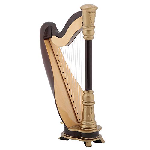 TARSHYRY Mini Harfe, Musikinstrumente Modell Holz Miniatur Harfe Replik mit Geschenkkoffer Instrument Model Harp Instrumente Musikgeschenke Ornamente Ornamente TARSHYRY Mini Harfe, Musikinstrumente Modell Holz Miniatur Harfe Replik mit Geschenkkoffer Instrument Model Harp Instrumente Musikgeschenke Ornamente Ornamente von TARSHYRY