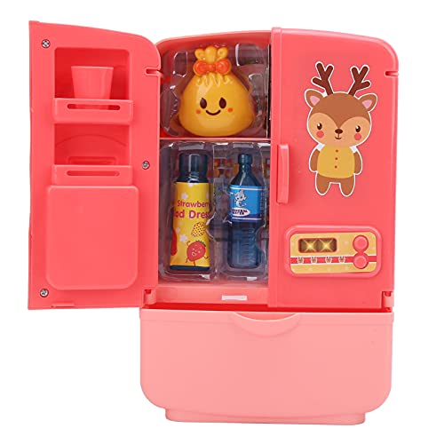 TARSHYRY Mini Kühlschrank Spielzeug, Kühlschrankspielzeugsimulation Intelligenter Kühlschrank Doppel Tür Küchenspielzeug Set Küchenspielzeug Set Spielen Hausspielzeug Spielen (#2) von TARSHYRY