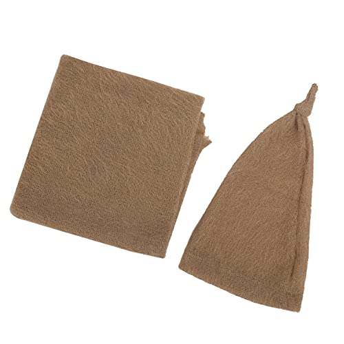 TARSHYRY Neugeborene Fotografie -Requisiten, Neugeborene Kostüm Niedliche Hut -Wrap Set Neugeborenen Fotografie Requisiten Set Foto für 0-1 Monate Alte Baby (Hut + Umhang) von TARSHYRY