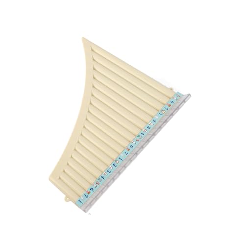 TARSHYRY Pfanne Flöte, Flöte 18 Pfeife Panflute mit Sprachrohrflöteninstrument für Schüler und Anfänger (Nicht-gerade Weiss) von TARSHYRY