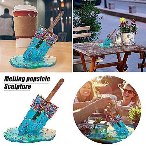 TARSHYRY Schmelzen EIS EIS Am Stiel Ornamente Ice Cream Statue Tisch Dekoration für Frauen Paare Ehemänner Hochzeit (3) von TARSHYRY