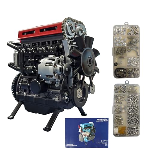 TARSHYRY Turbogeladen 4 Zylindermotormodell Kit Präzisionsguss, Bildungsspielzeug für für, Metallmaterial, 300 Teile, Montagezeit 5+ Stunden TARSHYRY Turbogeladen 4 Zylindermotormodell Kit Präzisionsguss, Bildungsspielzeug für für, Metallmaterial, 300 Teile, Montagezeit 5+ Stunden von TARSHYRY