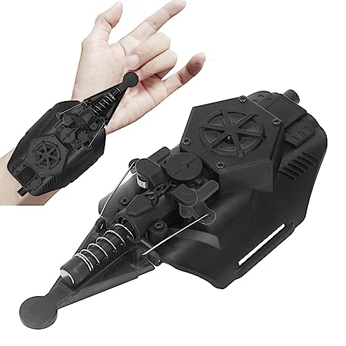 Spider Web Shooter,Spider Launcher Handschuhen,Web Launcher String Shooters Spielzeug,USB Launcher Handschlaufe Zubehör Rollenspiel Spielzeug Tolles für Männer Kinder,3teiliger Saugnapf (Schwarz) von TARSHYRY